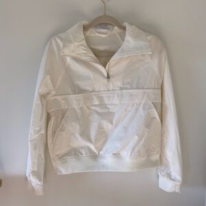 White Windbreaker Banana Republic